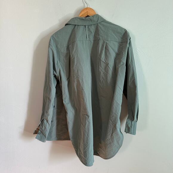CALIA Oversized Collared Light Green Button Top - Picture 8 of 8